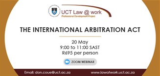 The International Arbitration Act - Zoom webinar