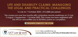 Life and disability claims: Managing the legal and practical challenges - Presented remotely on Zoom