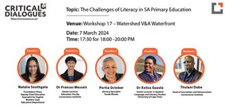 Critical Dialogues - The Challenges of Literacy In SA Primary Education