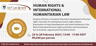 Human rights & international humanitarian law