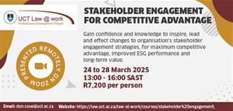 Stakeholder engagement for competitive advantage