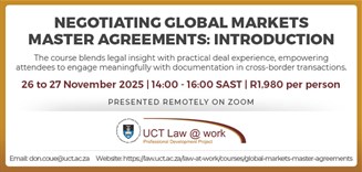 Negotiating global markets master agreements: introduction