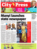 City Press front page, Sunday, 27 March 2011