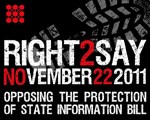Show your support against the Protection of Information Bill by dressing in black on Black Tuesday